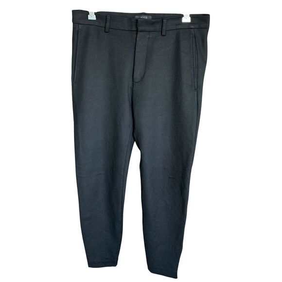 COS Ponte Knit Ankle Zipper Pants Women Stretch Black Stretch Slim Fit Size 30R - Picture 4 of 16